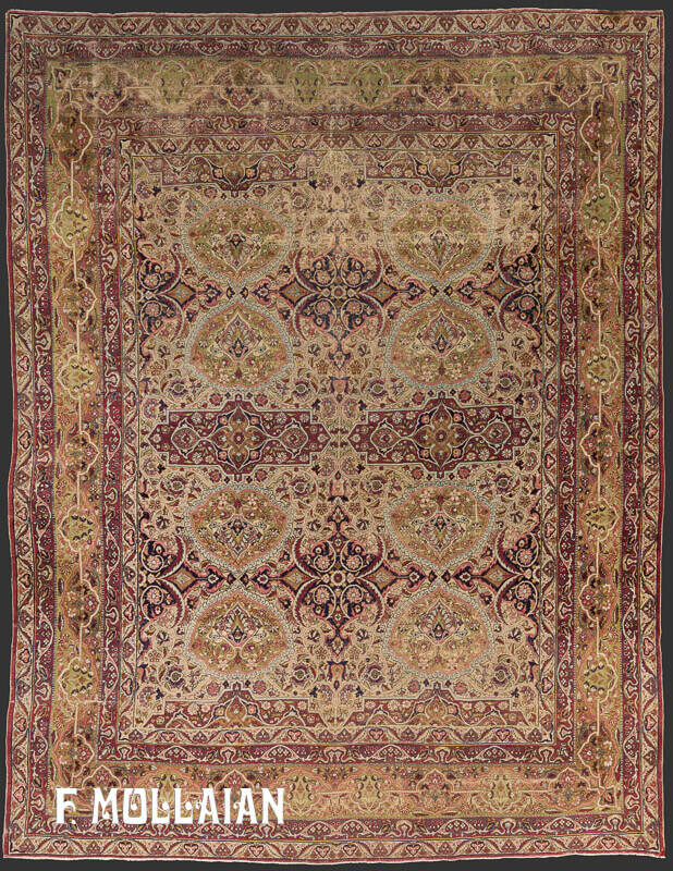 Tappeto Elegante Persiano Antico Kerman Ravar n°:12786982